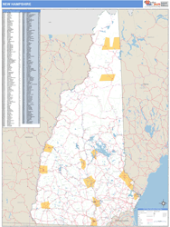 New Hampshire Wall Map