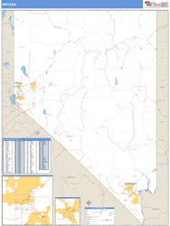 Nevada Wall Map