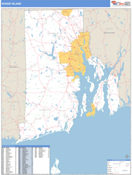 Rhode Island Wall Map