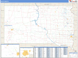 South Dakota Wall Map