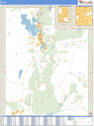 Utah Wall Map