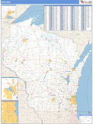 Wisconsin Wall Map