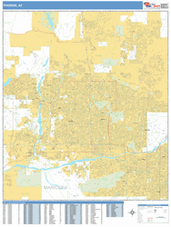 Phoenix, Az Wall Map