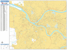 Pittsburgh Wall Map