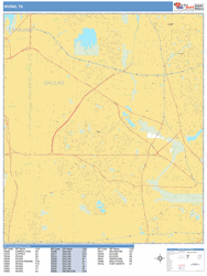 Irving Wall Map