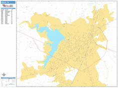 Waco Wall Map