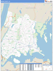Bronx, Ny Zip Code Wall Map