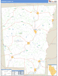 Chenango, Ny Zip Code Wall Map