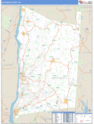 Dutchess, Ny Zip Code Wall Map