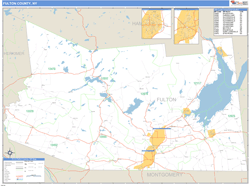 Fulton, Ny Zip Code Wall Map