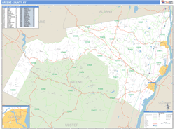 Greene, Ny Zip Code Wall Map