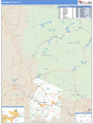 Herkimer, Ny Zip Code Wall Map