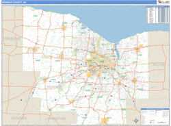 Monroe, Ny Zip Code Wall Map