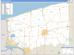 Niagara, Ny Zip Code Wall Map