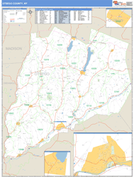 Otsego, Ny Zip Code Wall Map