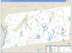 Putnam, Ny Zip Code Wall Map