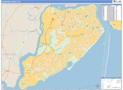 Richmond, Ny Zip Code Wall Map