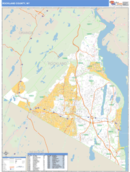 Rockland, Ny Zip Code Wall Map