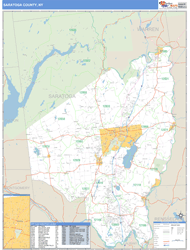 Saratoga, Ny Zip Code Wall Map