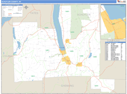 Schuyler, Ny Zip Code Wall Map