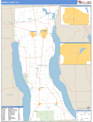 Seneca, Ny Zip Code Wall Map