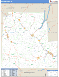 Steuben, Ny Zip Code Wall Map