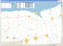 Wayne, Ny Zip Code Wall Map