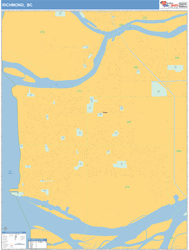 Richmond Canada City Map Basic Style