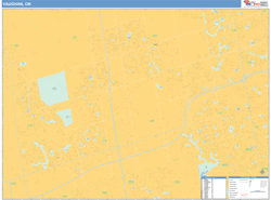 Vaughan Canada City Map Basic Style