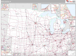 North Central 2 Regional Wall Map