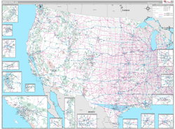 West Regional Wall Map