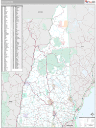 New Hampshire Wall Map