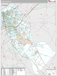 Camden, Nj Wall Map
