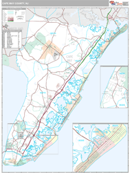 Cape May, Nj Wall Map