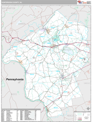 Hunterdon, Nj Wall Map