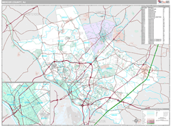 Mercer, Nj Wall Map
