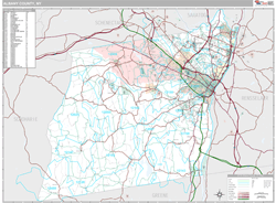 Albany, Ny Wall Map