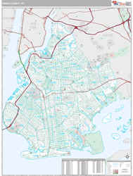 Kings, Ny Wall Map