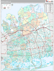 Nassau, Ny Wall Map