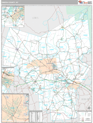 Oneida, Ny Wall Map