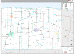 Orleans, Ny Wall Map