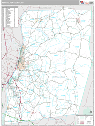 Rensselaer, Ny Wall Map