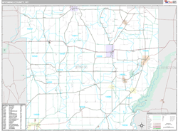 Wyoming, Ny Wall Map