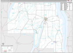 Yates, Ny Wall Map