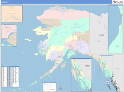 Alaska Wall Map