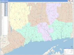 Connecticut Wall Map