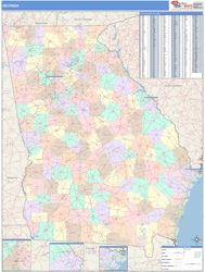 Georgia Wall Map