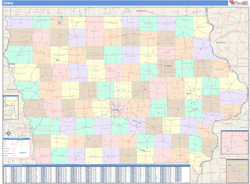 Iowa Wall Map