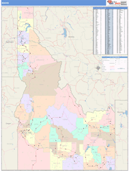 Idaho Wall Map