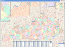 Kentucky Wall Map